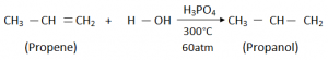 Preperation Of Alcohol using alkenes lab method